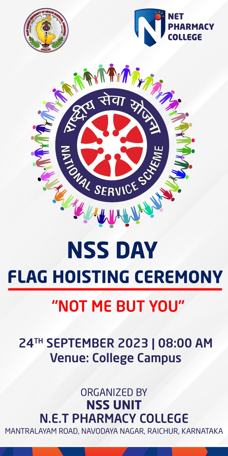 NSS Day Flag Hoisting Day – 24th Sep 2023