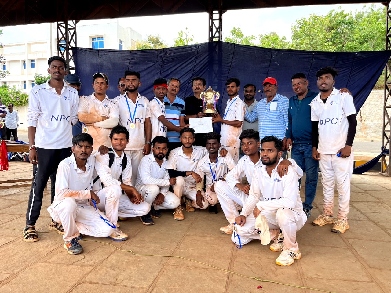 RGUHS, Kalaburagi Zone Cricket Tournament 2023 held at PNM Dental College, Bagalkot, NET Pharmacy College, Raichur team Runner Up.
